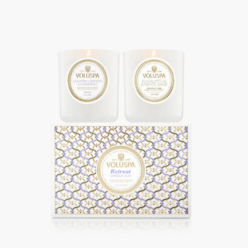 Voluspa Retreat Classic Candle Duo