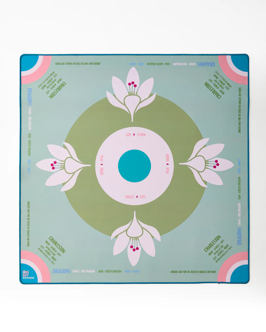 Sage Lotus Mahjong Mat