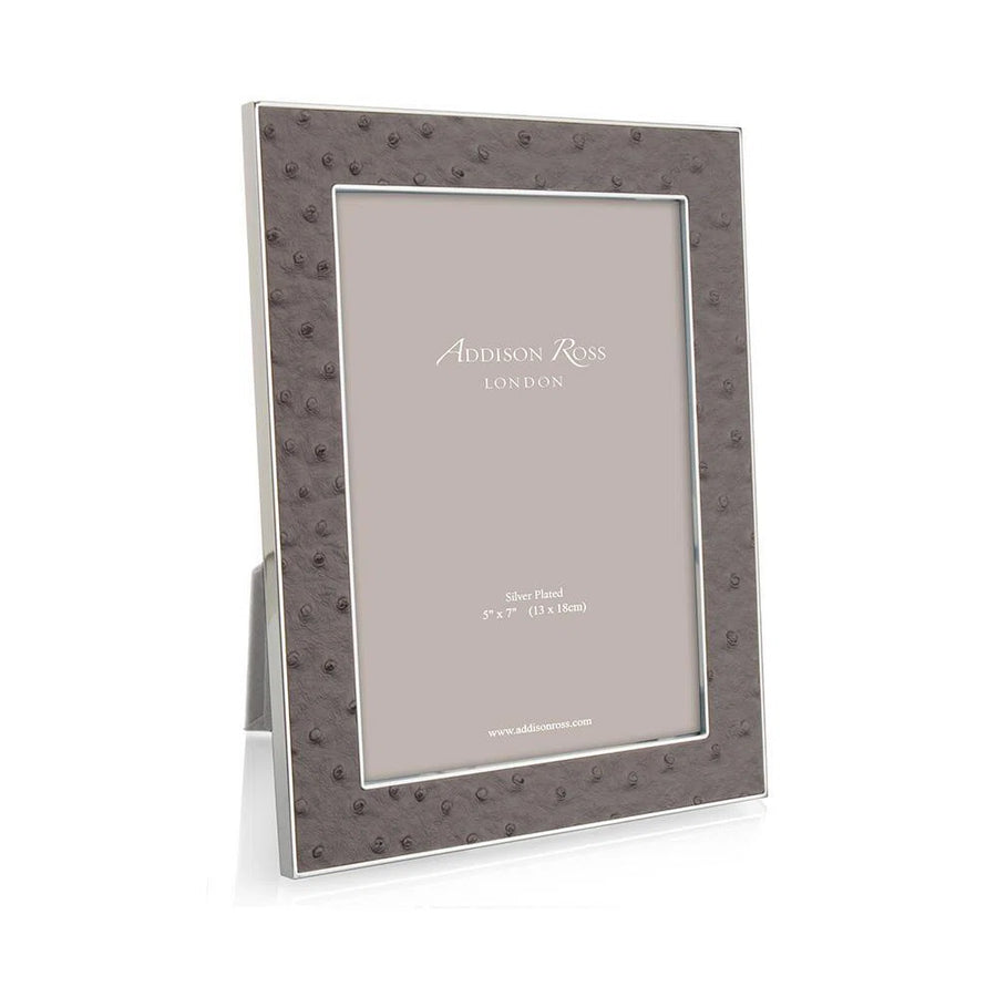 Faux Ostrich Silver Frame - 5X7