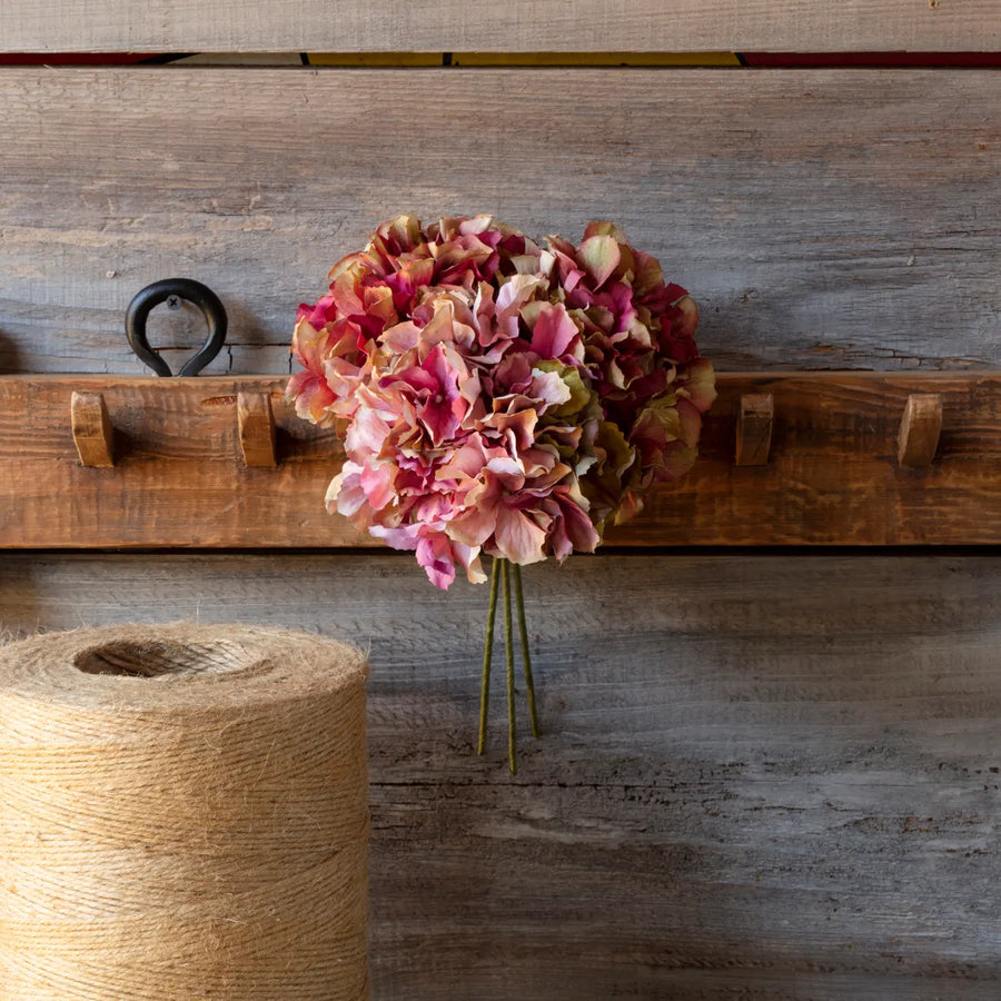 Vintage Rose Burgundies Faux Hydrangea Bundle