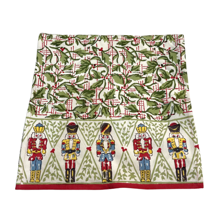 Holly Berry Nutcracker Tablecloth