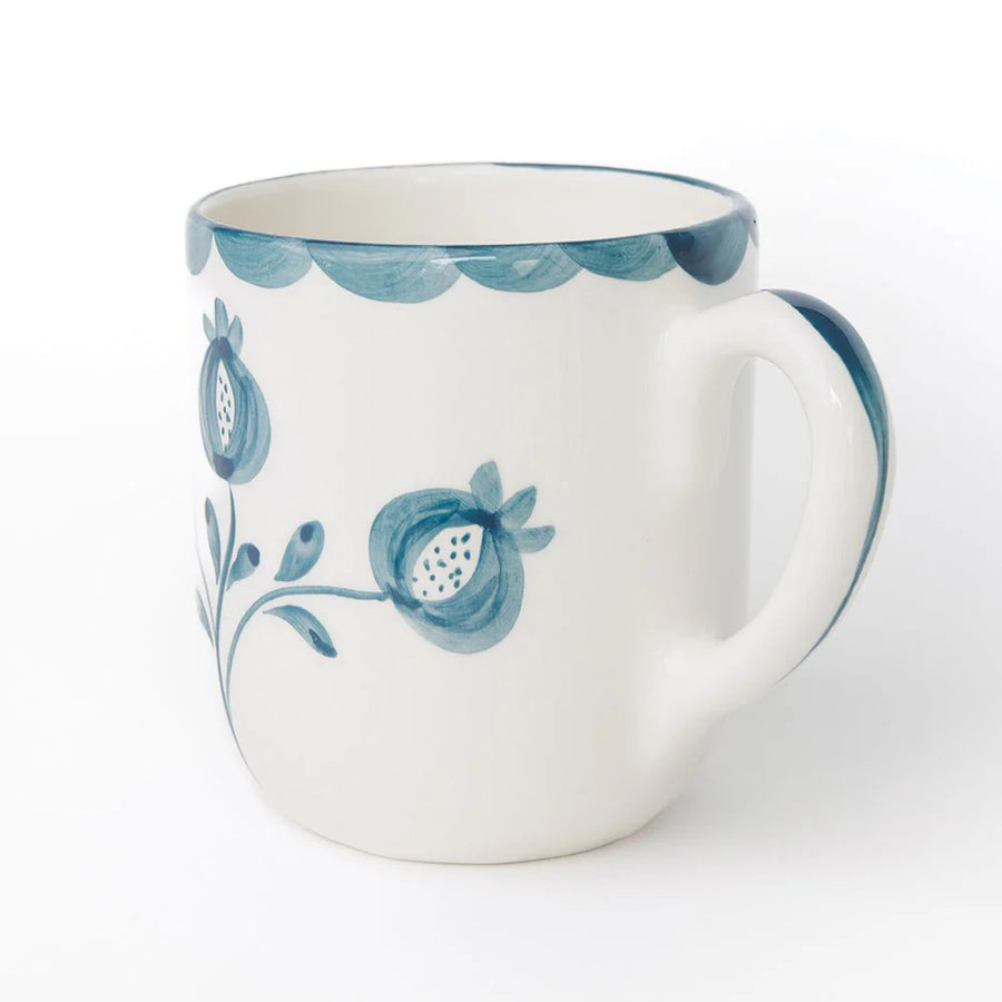 Pomegranate Crest Vine Teal Mug