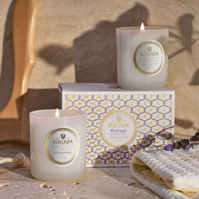 Voluspa Retreat Classic Candle Duo