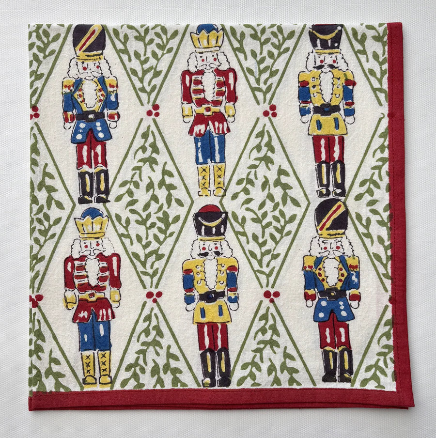 Holly Berry Nutcracker Napkins, s/4