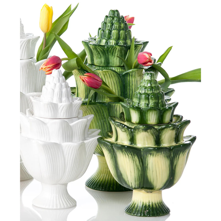 Tulipiere Artichoke Vase, Green