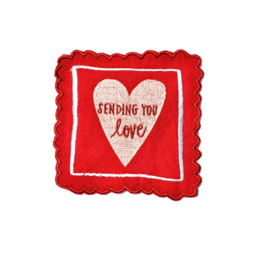 Stamp of Love Cocktail Napkin - s/4