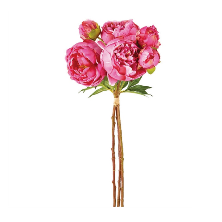 Faux Peonies 21" - Bundle of 3