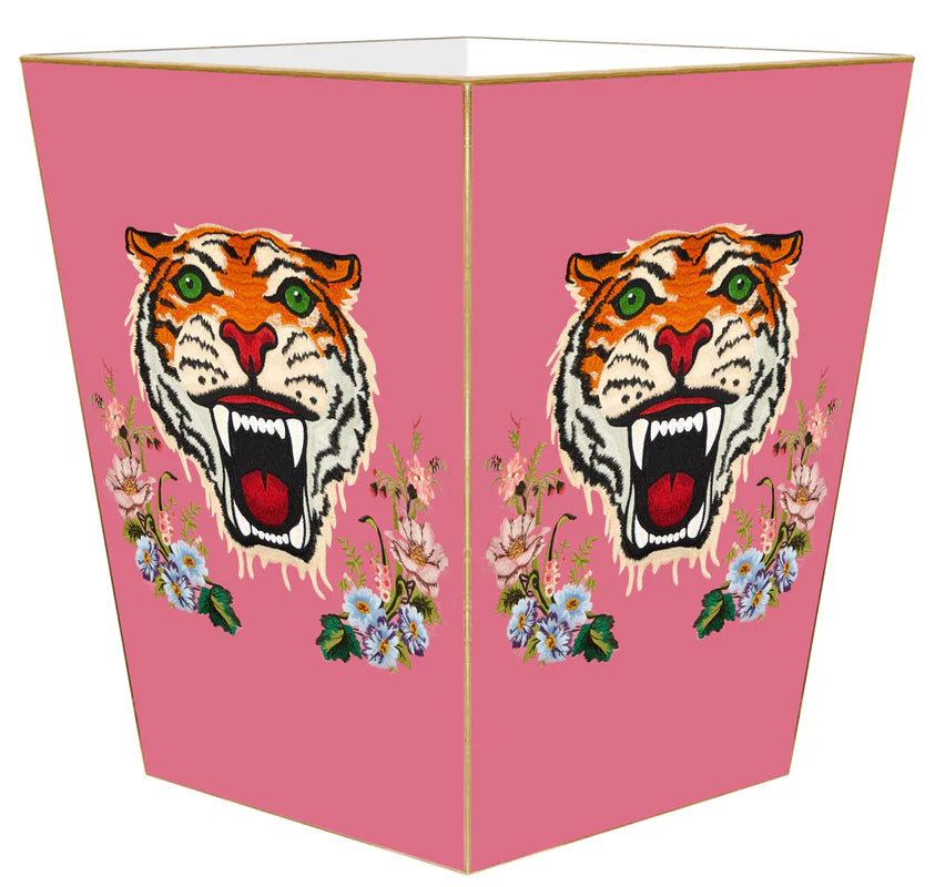 Pink Tiger Waste Bin