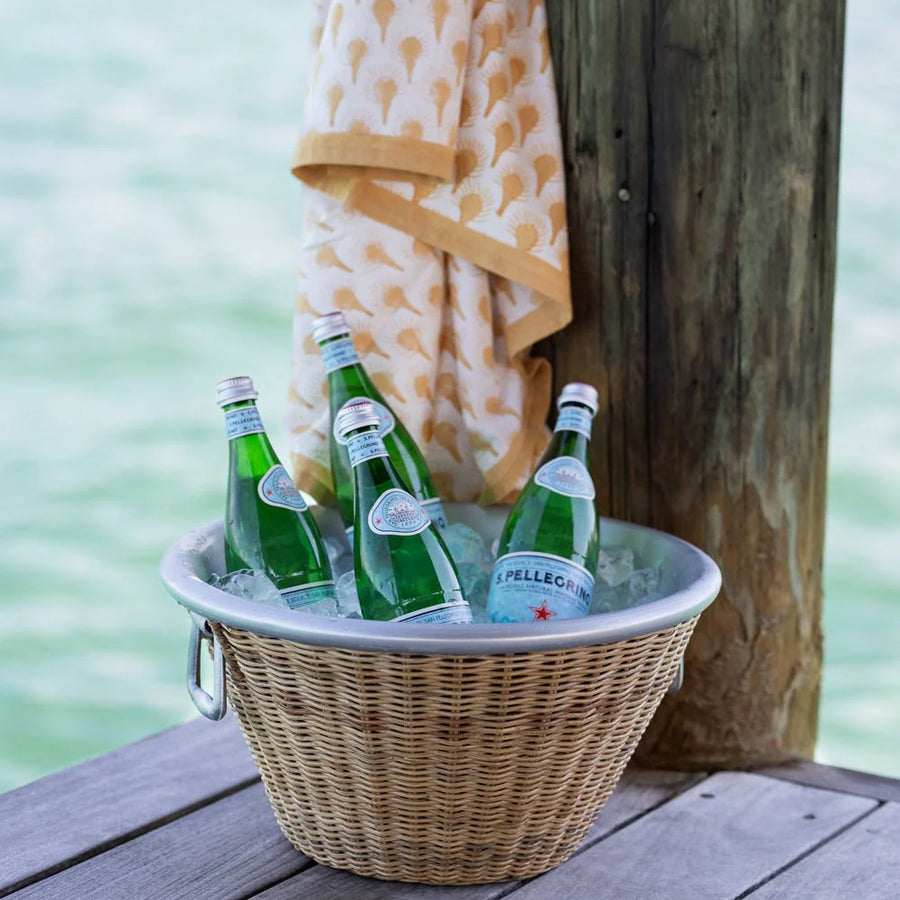 Natural Wicker Ice Bucket