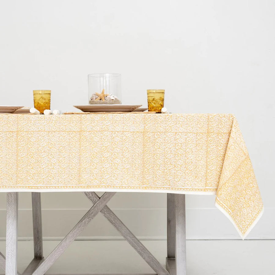 Seashell Golden Tablecloth