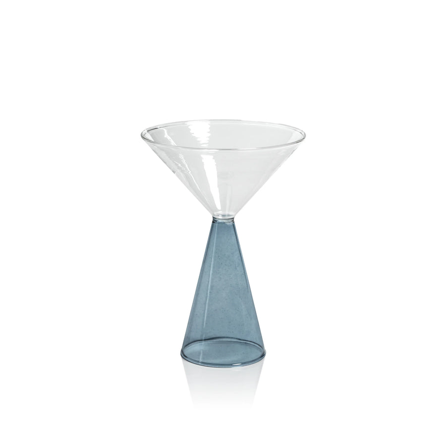 Veneto Martini Glass - Blue s/4