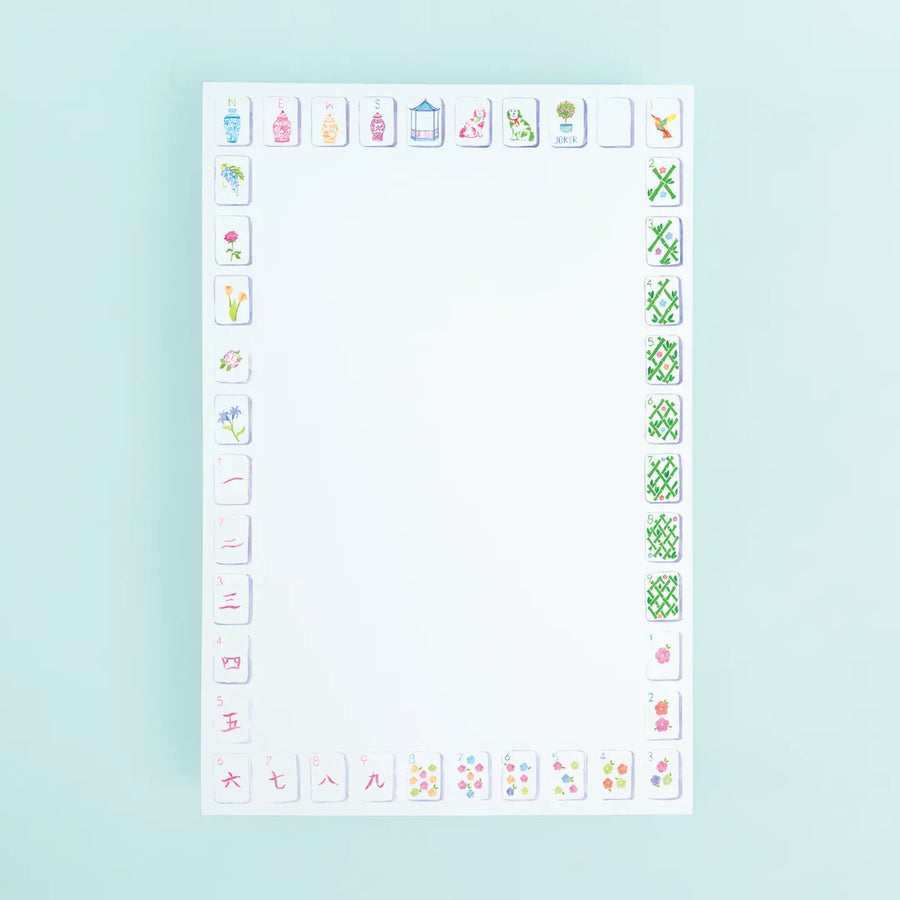 Mahjong Tiles Notepad