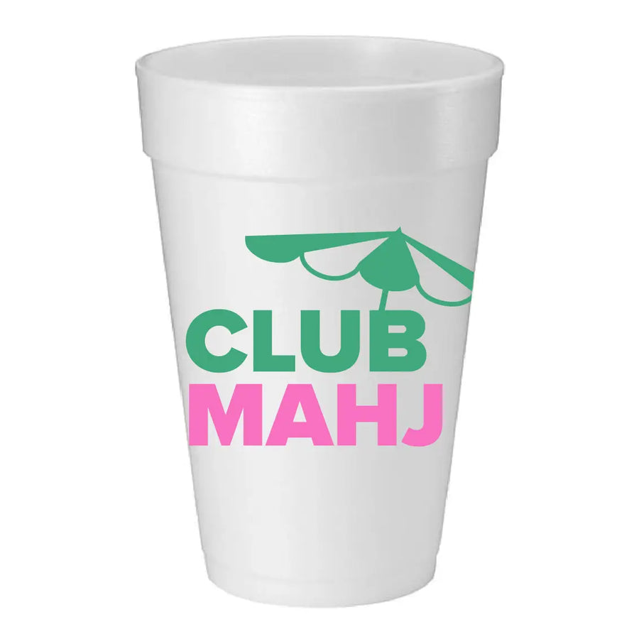 Club Mahj Foam Cups, s/10