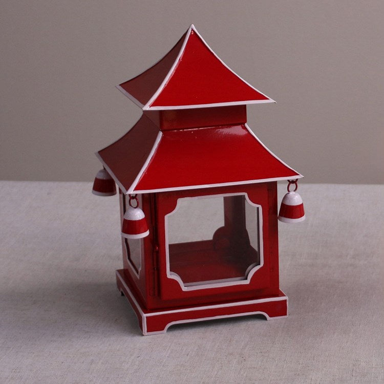 Pagoda Table Lantern - Red