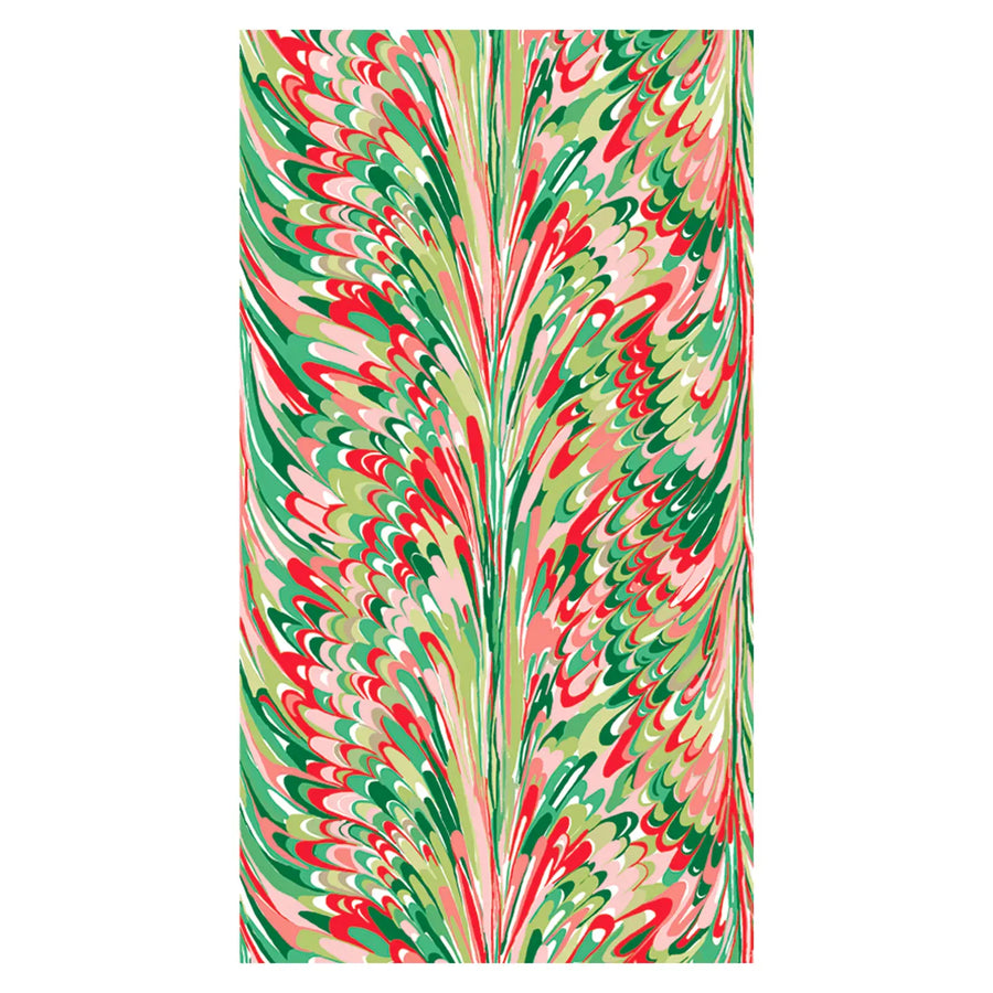 Marble Linen-Feel Paper Napkin/Guest Towels | Set of 25