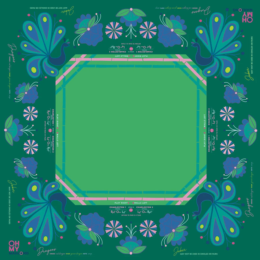 Birdie Green Mahjong Mat