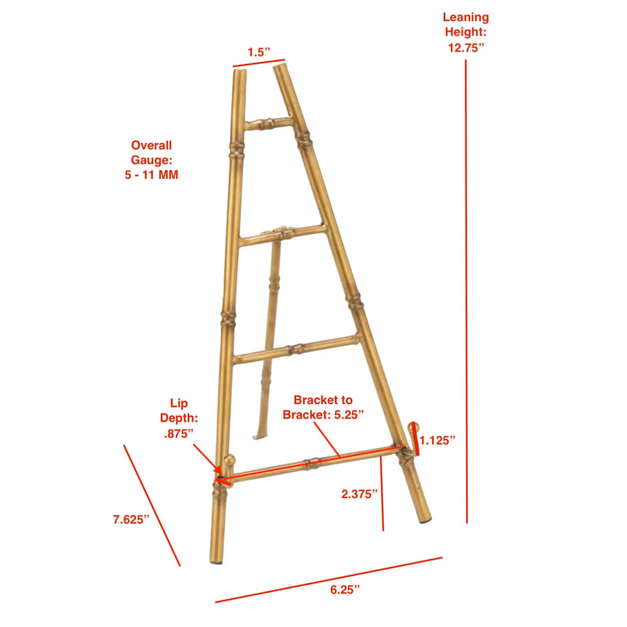 13" Bamboo Metal Bamboo Easel