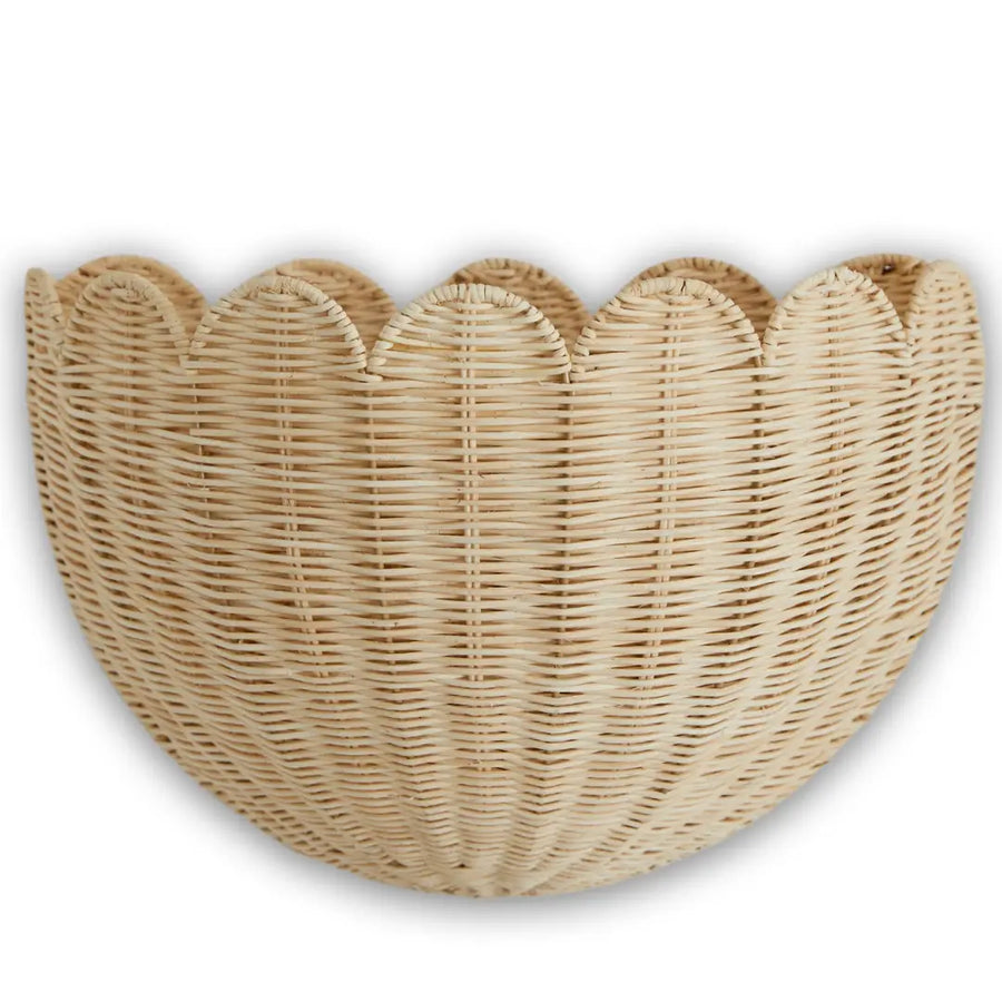 Scalloped Wall Basket