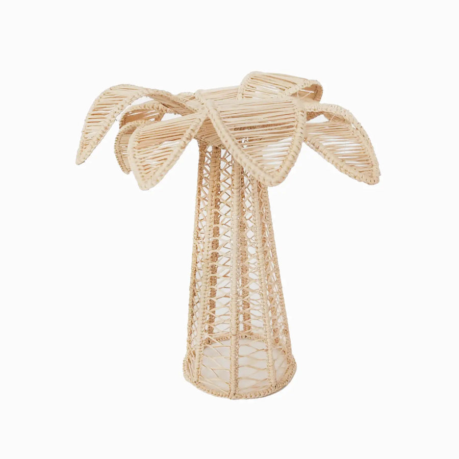 Palm Tree Candle Holder, Natural