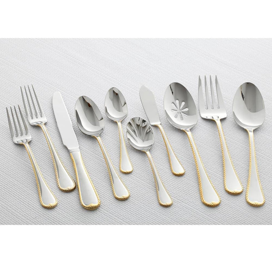 Mikasa Cameo Gold 65 Piece Flatware Set, Service for 12