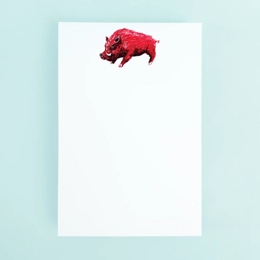 Red Woo Pig Notepad