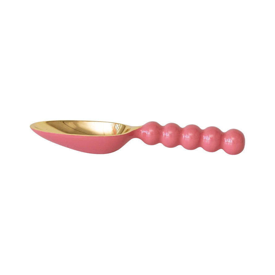 Pink Enamel Aluminum Scoop