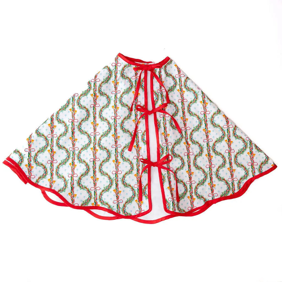 Carol of the Bells Holiday Tree Skirt