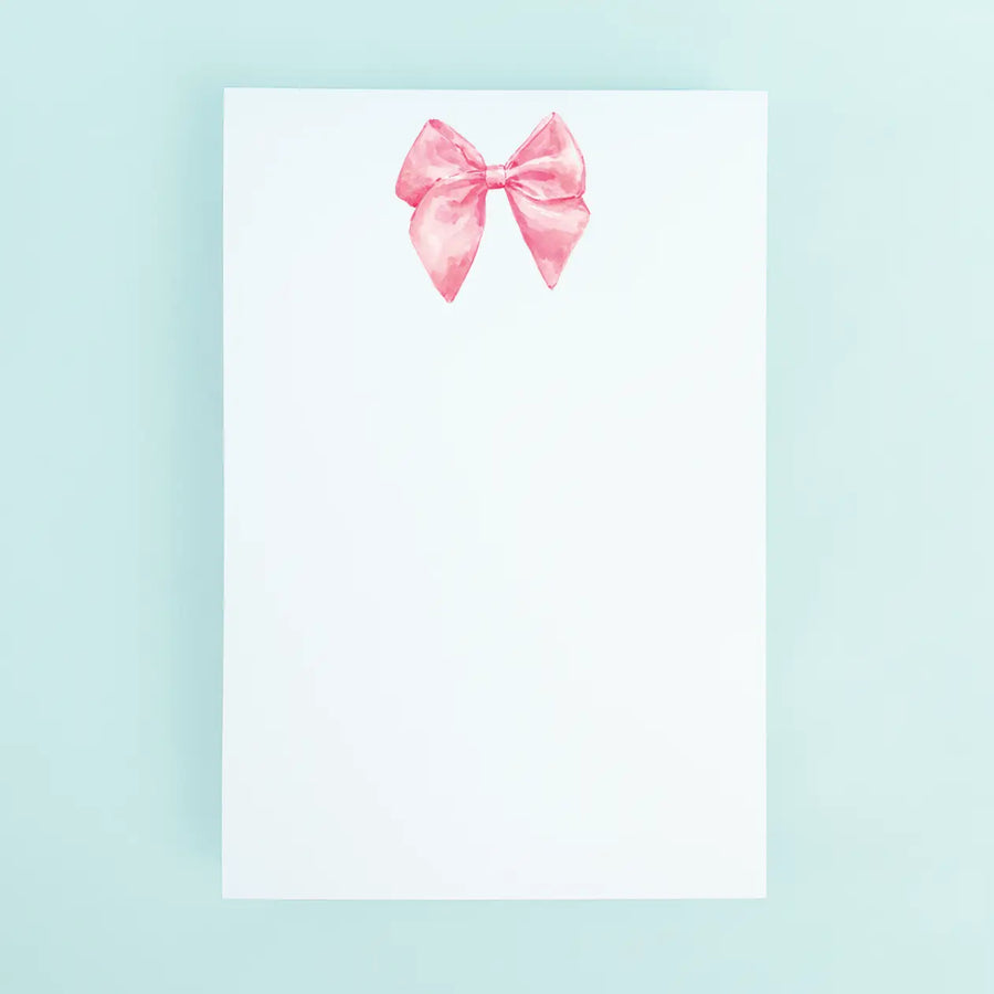 Pink Bow Notepad