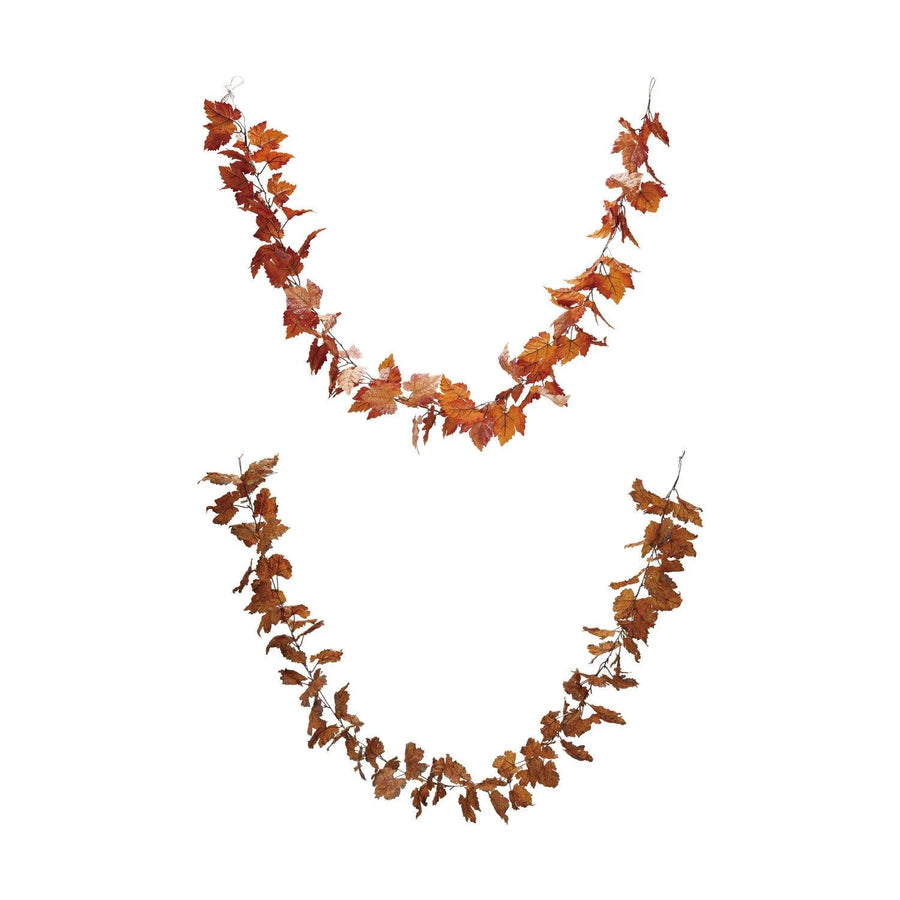 Faux Leaf Garland, 2 Colors