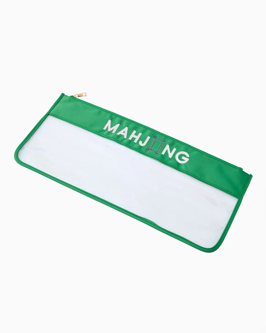 Green Stitched Mahjong Bag