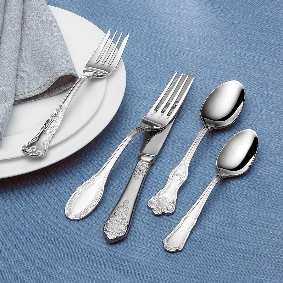 Wallace Luxe 77 Piece Flatware Set, Service for 12