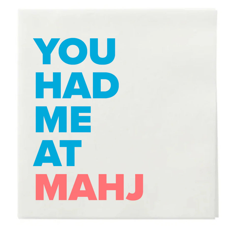 You Had Me At Mahj Cocktail Napkins, s/25