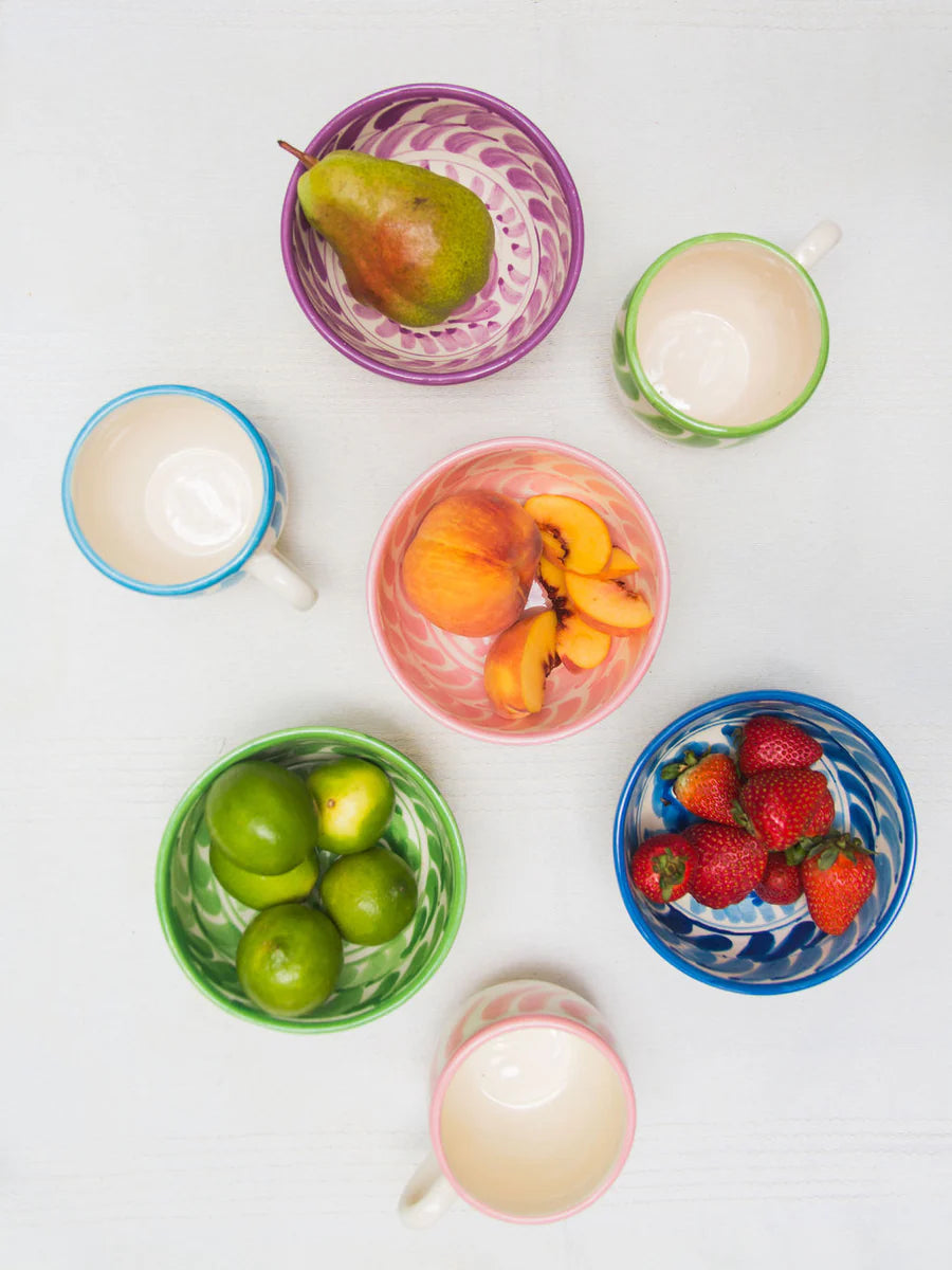 Ceramic Floral Cereal Bowls