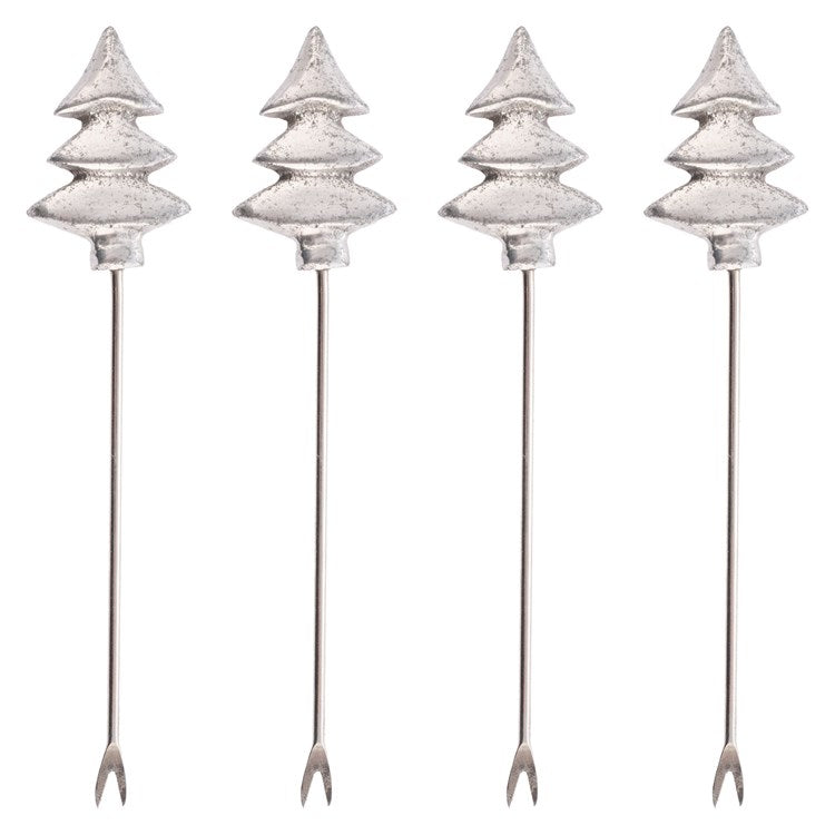 Holiday Tree Cocktail Picks, s/4