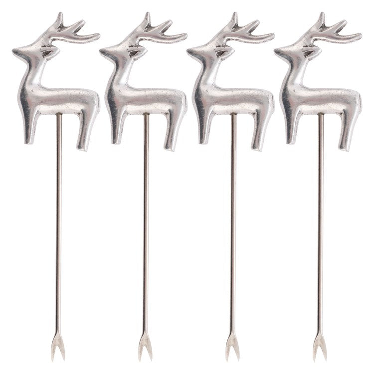 Reindeer Cocktail Picks, s/4