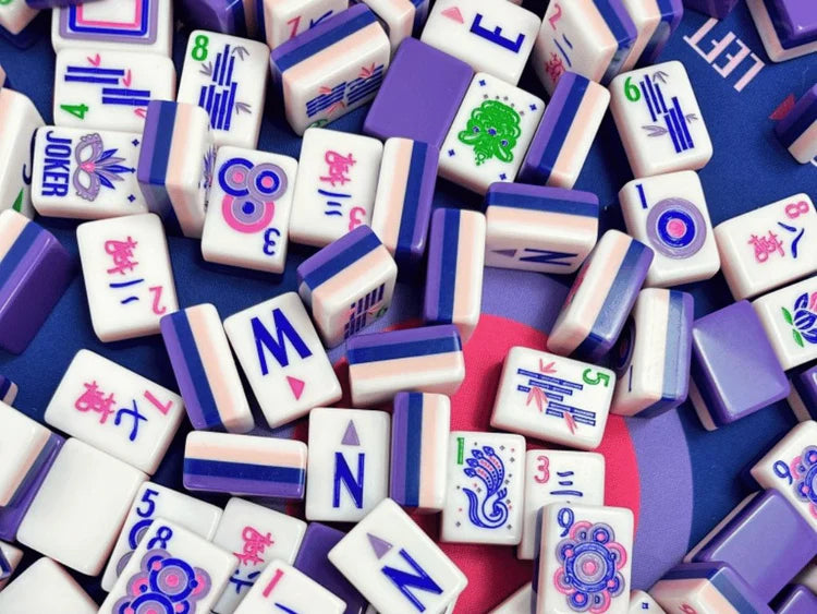 Lilac Soiree Mahjong Tiles