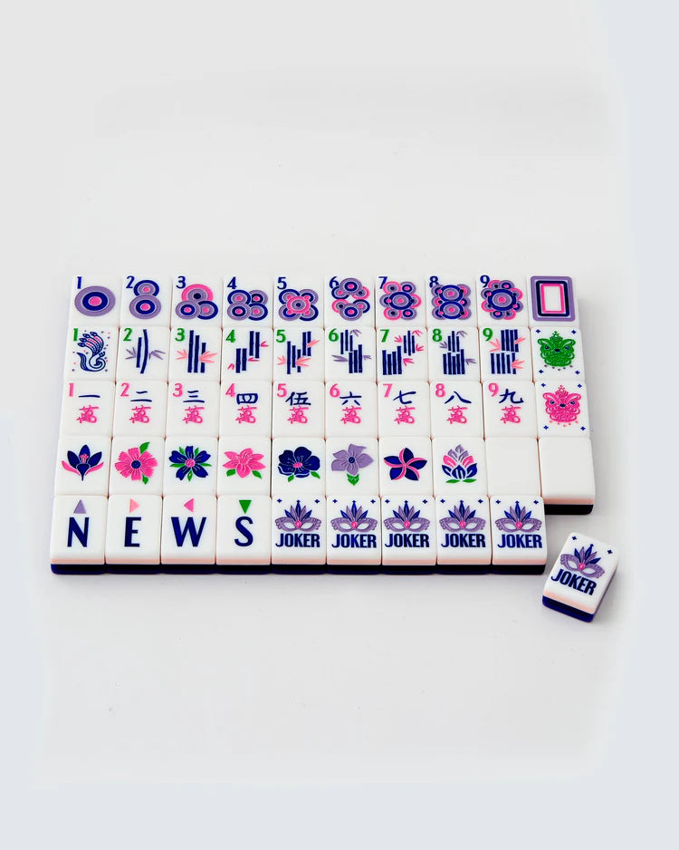 Lilac Soiree Mahjong Tiles