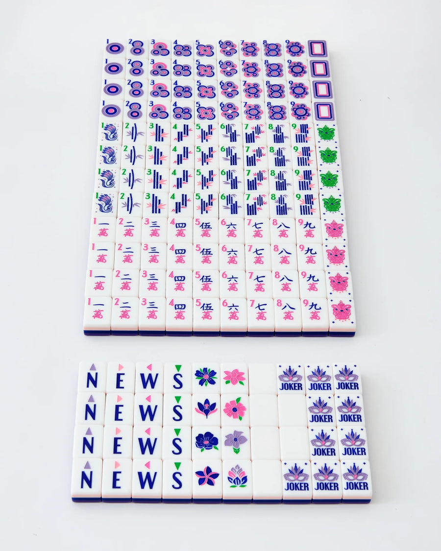 Lilac Soiree Mahjong Tiles