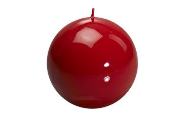 Meloria Round Candle, Red