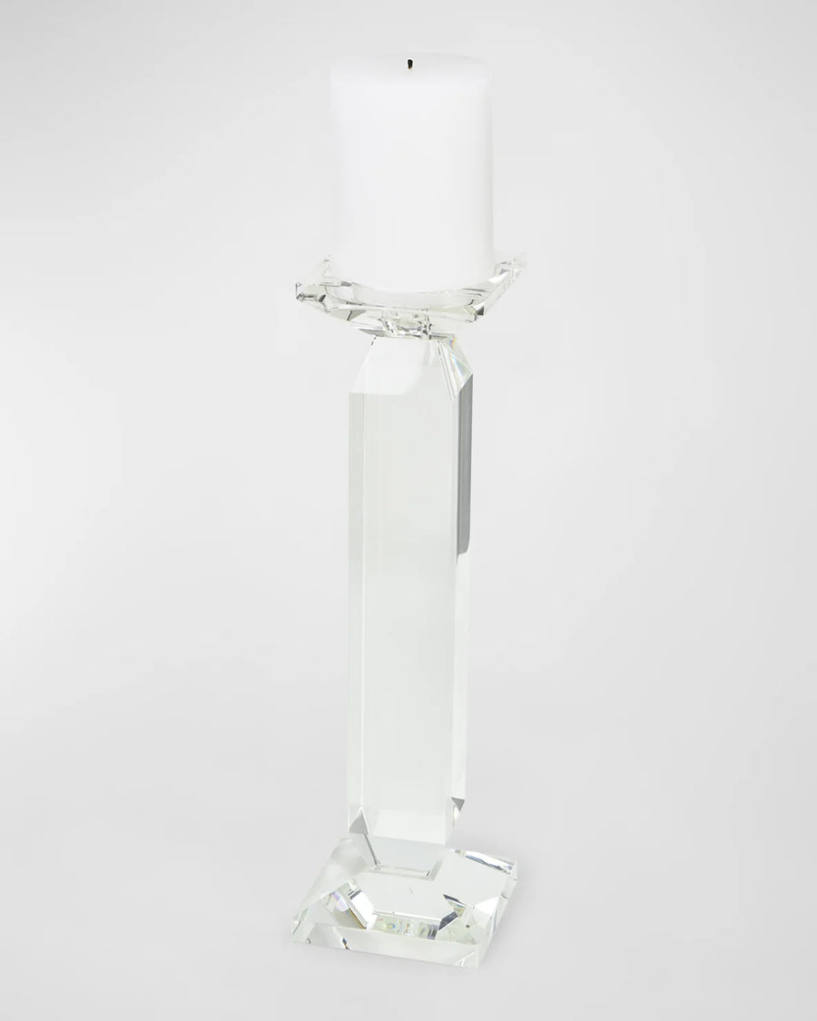 Crystal Pillar Candle Holder, medium