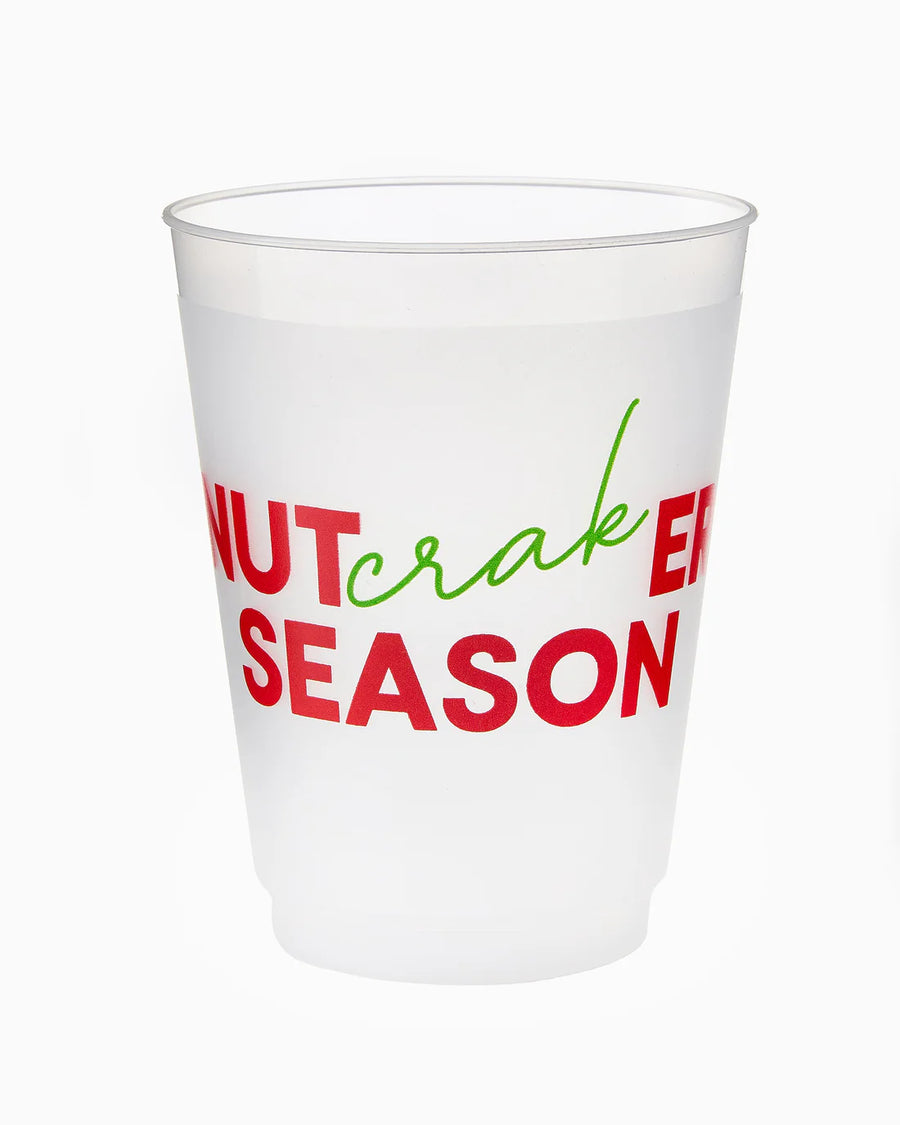 Nut'crak'er Season Mahjong Frosted Cups, s/10