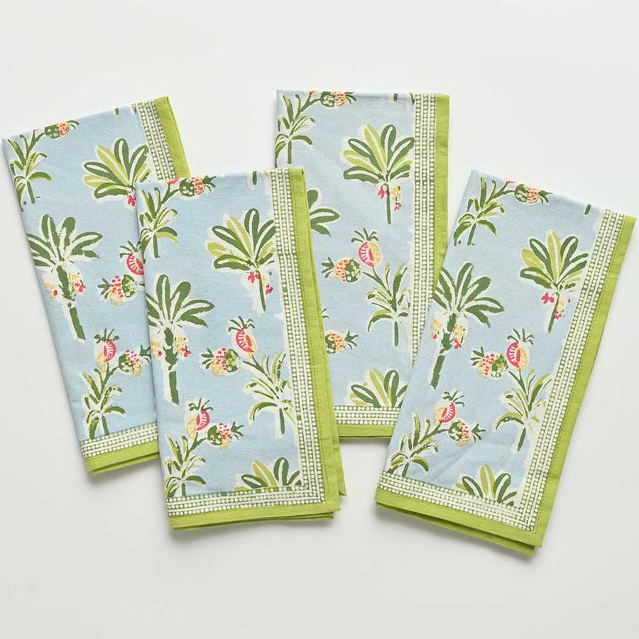 Palm and Pineapples Napkin - s/4