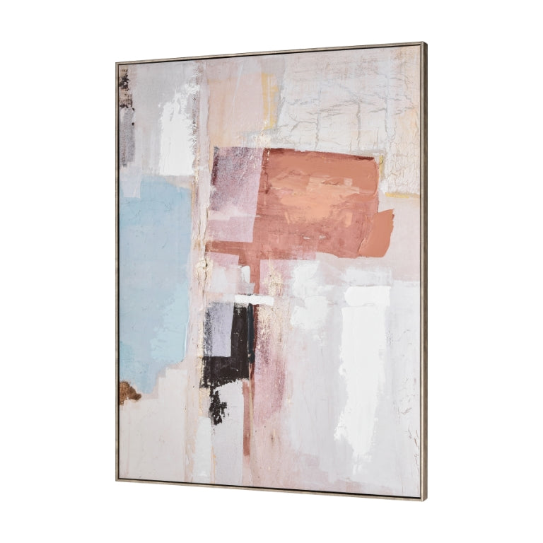 Rally Abstract Canvas Framed Art