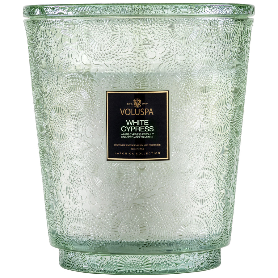 White Cypress 5-Wick Candle