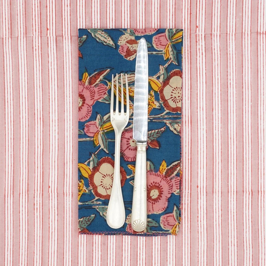 Begonnia Petrole Dinner Cloth Napkin - s/4