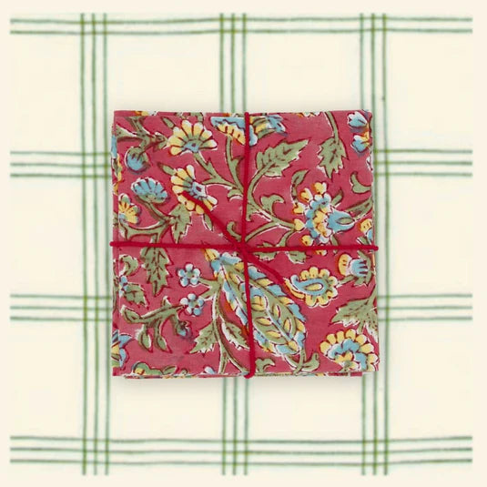 Gerbera Dinner Cloth Napkin - s/4