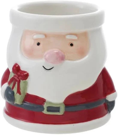 Hand-Painted Santa Shaped Container